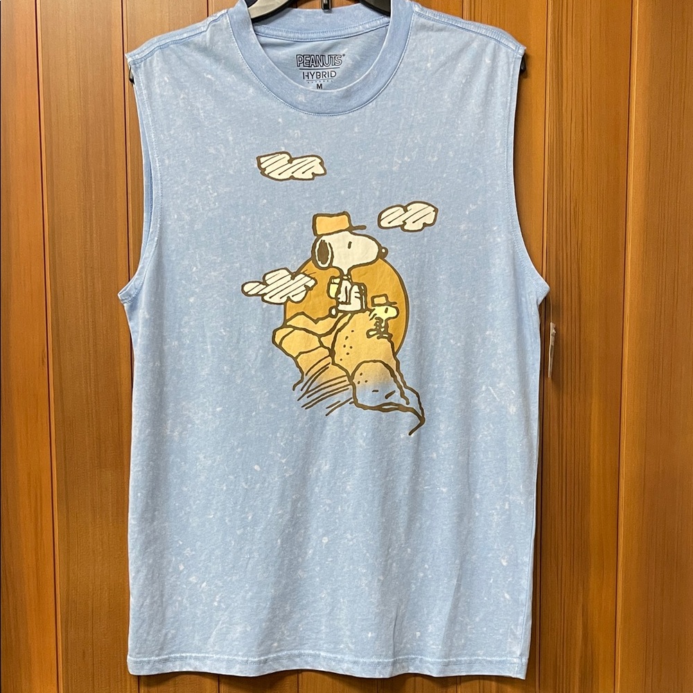 PEANUTS Ready For Adventure Sleeveless T-Shirt Medium NWT